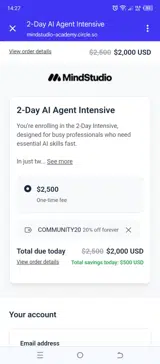 COMMUNITY20 coupon verification screenshot