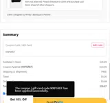 MXPGREF coupon verification screenshot