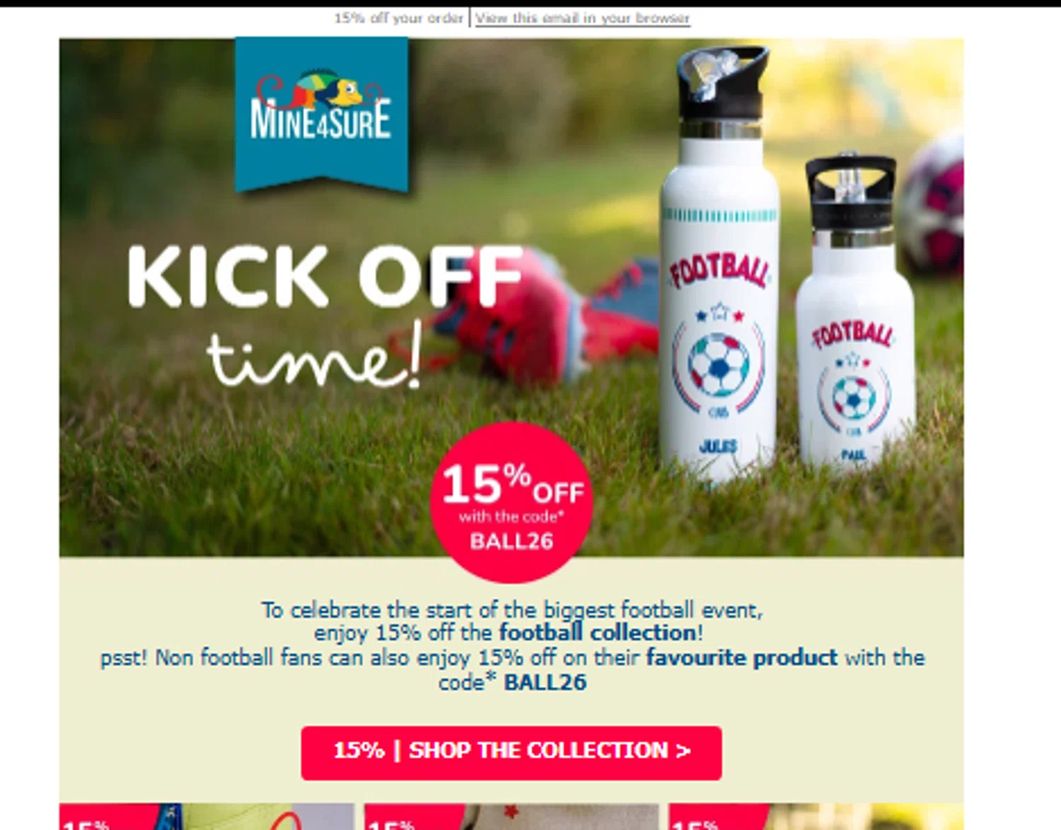 Mine 4 Sure promo code screenshot showing code BALL26 applied at Mine 4 Sure checkout page. Uploaded by SimplyCodes community member Codehunter on Jun 10, 2026
