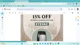 EYEVAC coupon verification screenshot