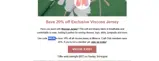 DVF20 coupon verification screenshot