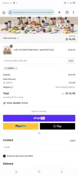ADBEW coupon verification screenshot