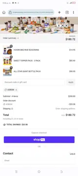 ADBGM coupon verification screenshot