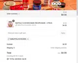 $2BUFFALOCHICKEN coupon verification screenshot
