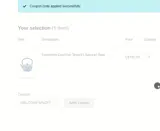 WELCOME10%OFF coupon verification screenshot