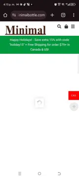 Holiday15 coupon verification screenshot