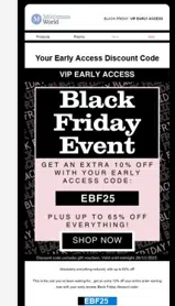 EBF25 coupon verification screenshot