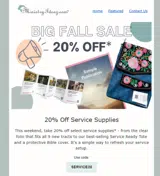 SERVICE20 coupon verification screenshot