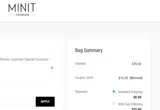 Minit Fashion coupon verification screenshot