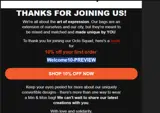 Welcome10-PREVIEW coupon verification screenshot