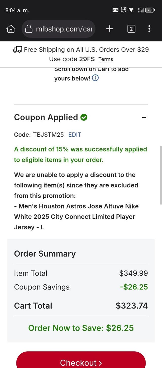 Minnesota Twins checkout page showing Minnesota Twins promo code box | Screenshot taken by SimplyCodes community member on Sep 5, 2025