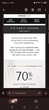 Vipjuly4 coupon verification screenshot