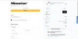 MINO coupon verification screenshot