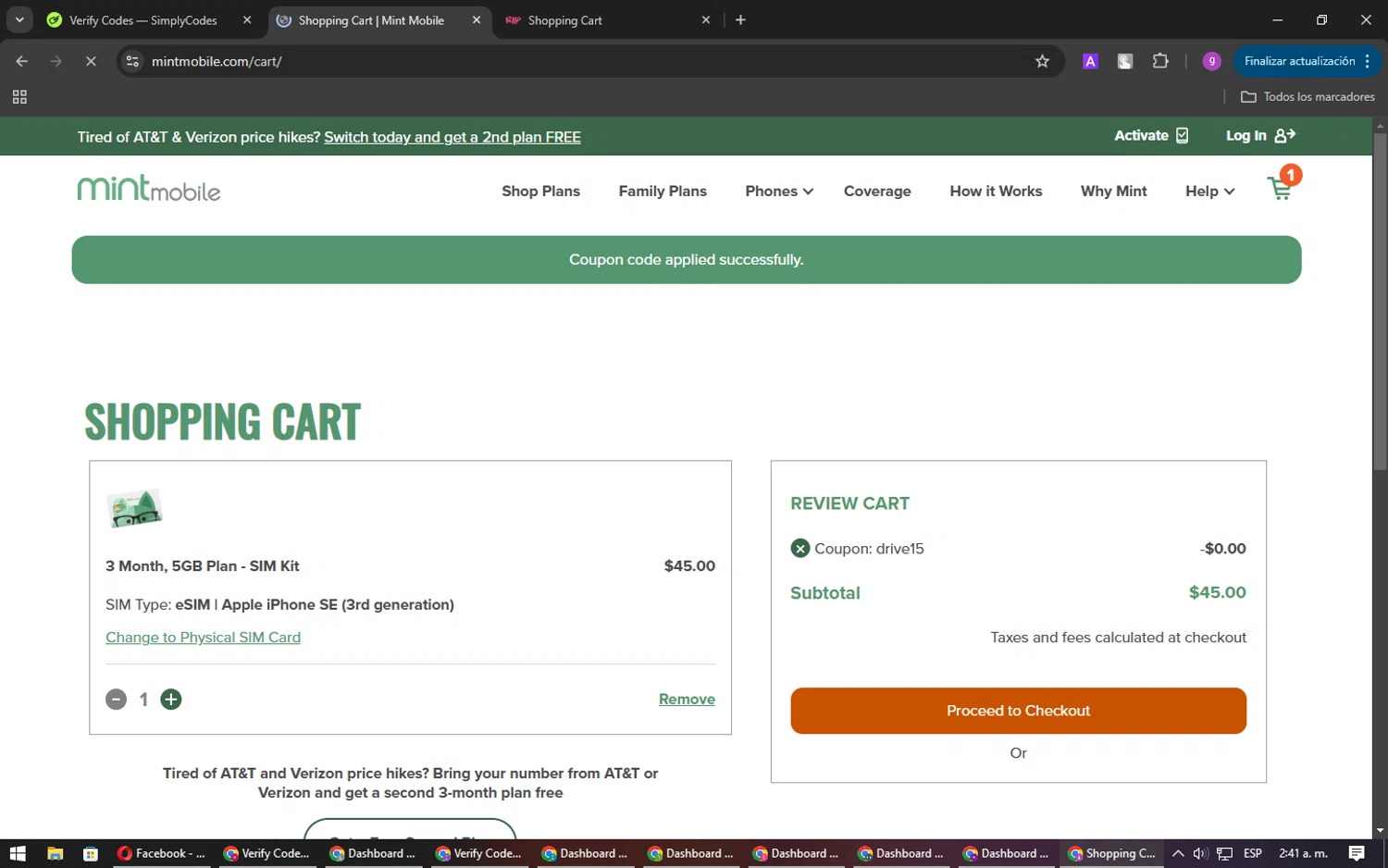 how to use Mint Mobile coupons