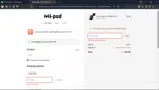 Mi-Pod coupon verification screenshot