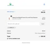 CAROL10 coupon verification screenshot