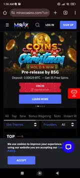 COC35 coupon verification screenshot