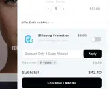 Mirenesse coupon verification screenshot
