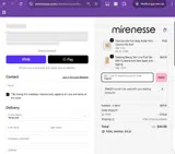 Mirenesse coupon verification screenshot