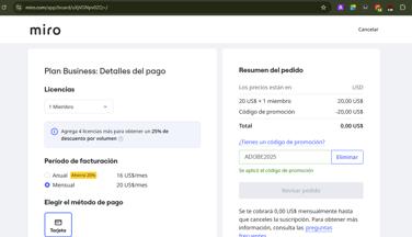 Miro Promo Codes - 25% Off w/Code Coupons Feb 2026