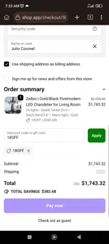Mirodemi coupon verification screenshot