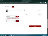 WOOJULIET coupon verification screenshot