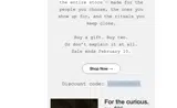 VALENTINE25 coupon verification screenshot
