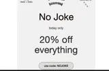 NOJOKE coupon verification screenshot