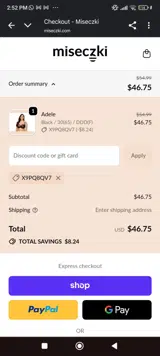 X9PQ8QV7 coupon verification screenshot