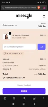 AC15D2CQ9XCX coupon verification screenshot