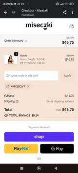 X9PQ8QV7 coupon verification screenshot
