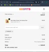 Bridget coupon verification screenshot