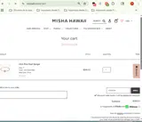 MishaHawaii coupon verification screenshot