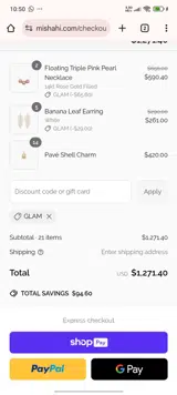 MishaHawaii coupon verification screenshot
