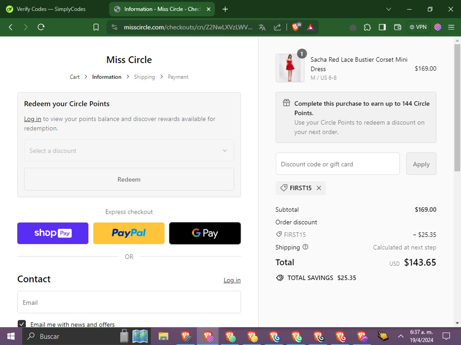 Miss Circle Promo Codes 25 Off May 2024