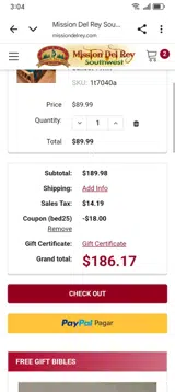 bed25 coupon verification screenshot