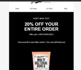 Miss Jessie's coupon verification screenshot
