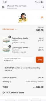 NOAH78424 coupon verification screenshot