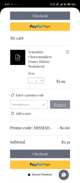 missjade2506 coupon verification screenshot