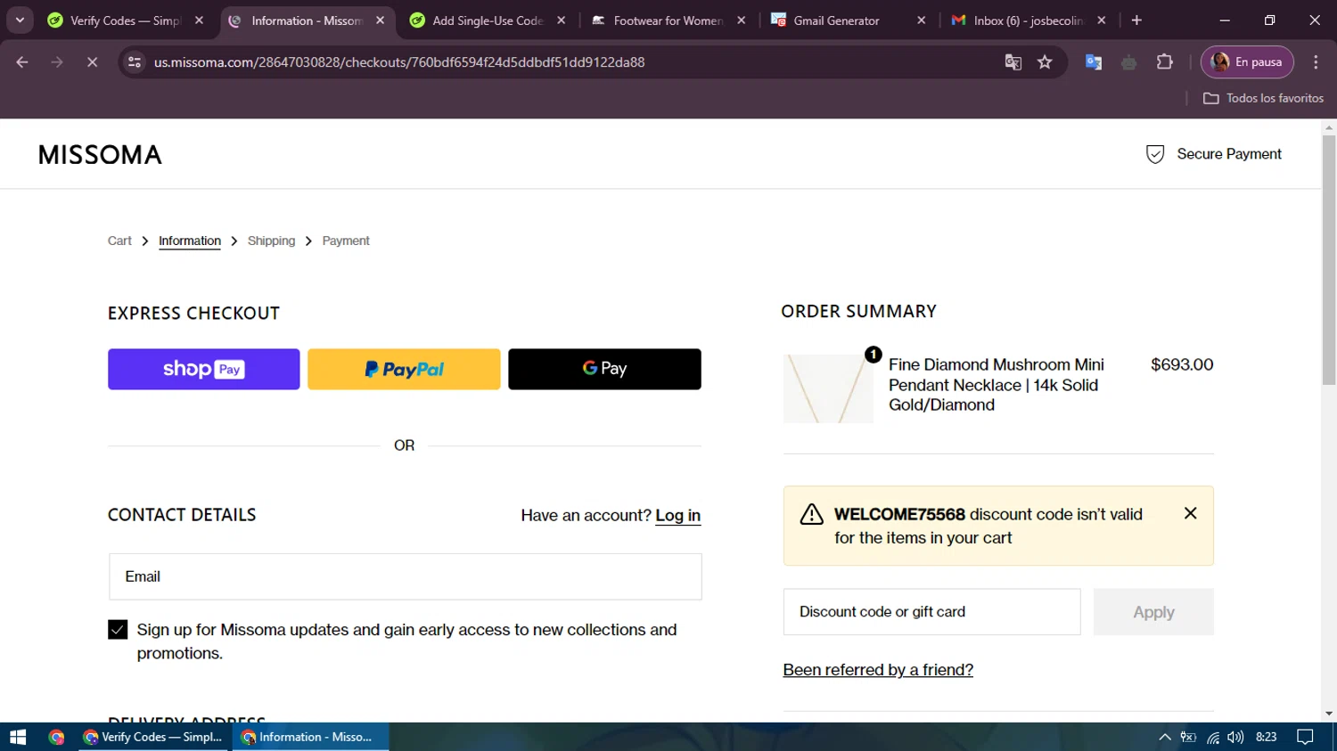 Missoma Discount Codes 10 Off October 2024