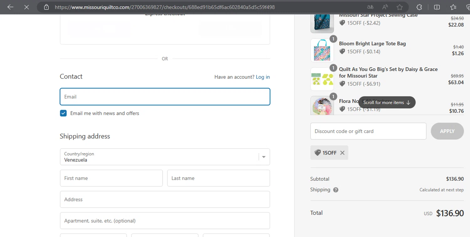 Missouri Star Quilt Company Promo Codes 10 Off 05 yy