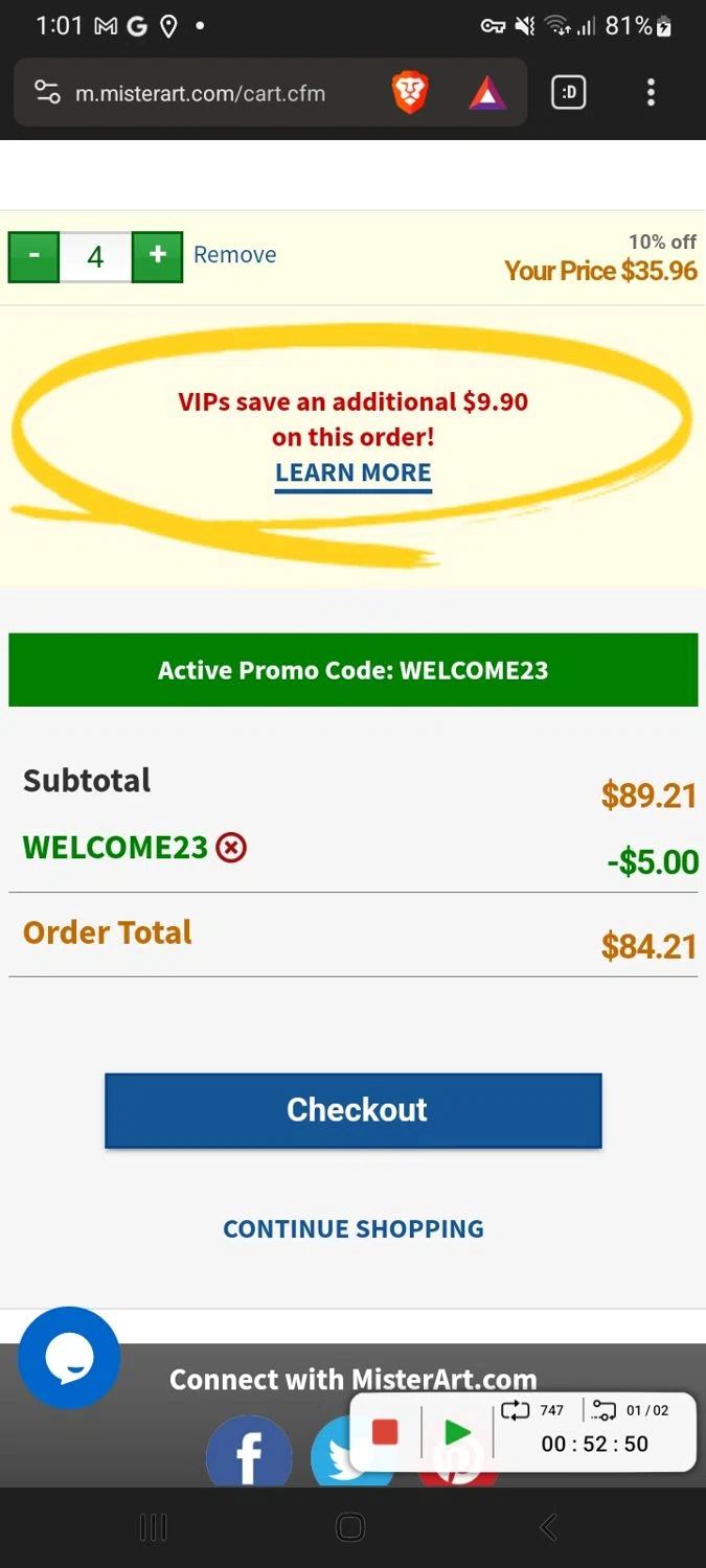 how to use MisterArt coupons