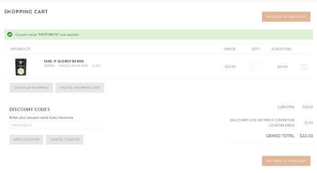 MistoBox checkout page showing MistoBox promo code box | Screenshot taken by SimplyCodes community member on Jul 14, 2025