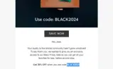 BLACK2024 coupon verification screenshot