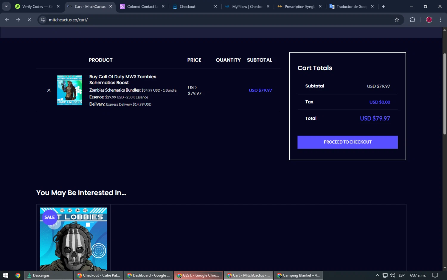 MitchCactus coupon code screenshot showing code PUFF applied at MitchCactus checkout page. Uploaded by SimplyCodes community member SrSolomon on Apr 6, 2025