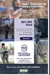 Mitchell20 coupon verification screenshot