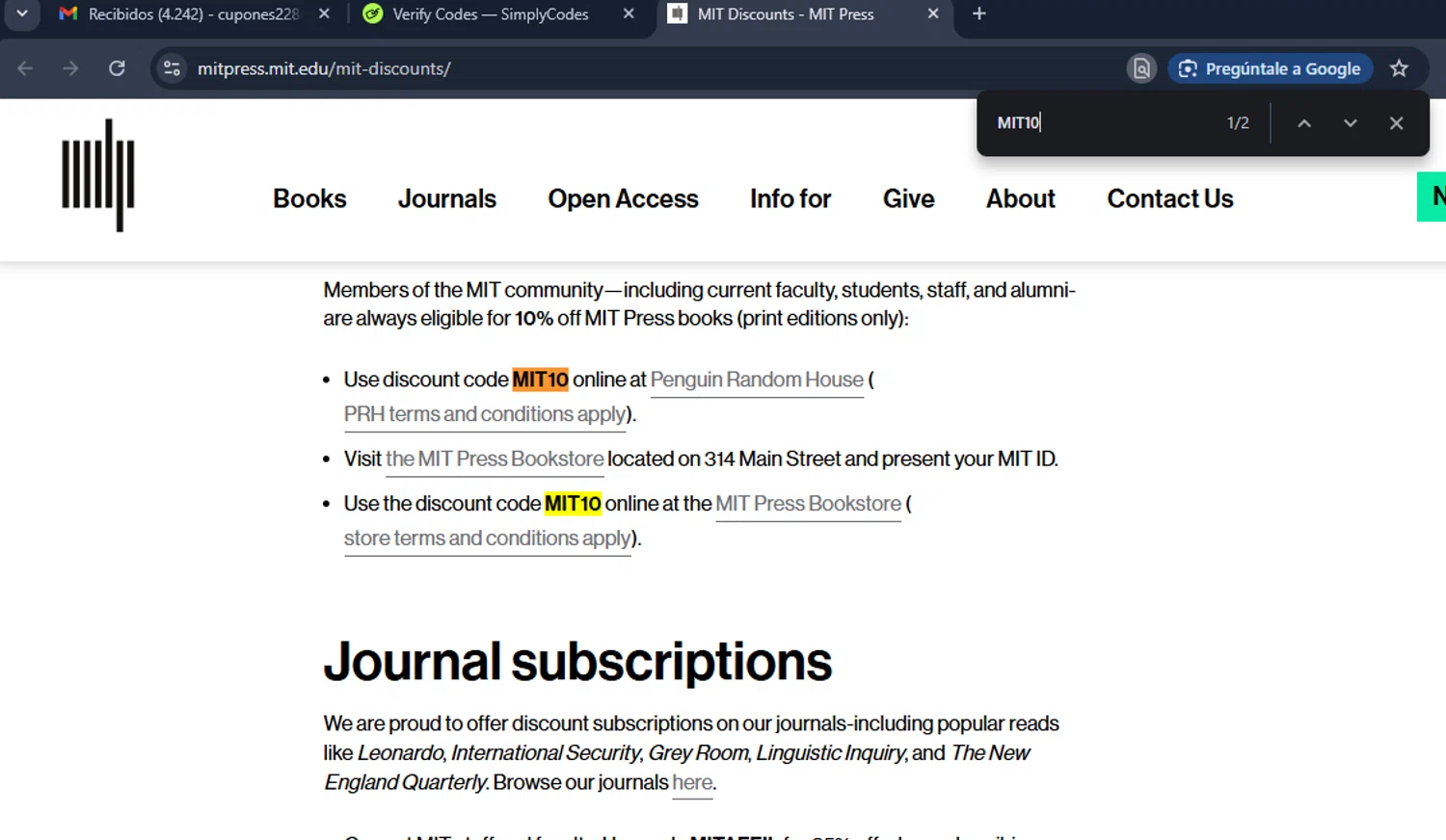 MIT Open Learning checkout page showing MIT Open Learning promo code box | Screenshot taken by SimplyCodes community member on Dec 15, 2025