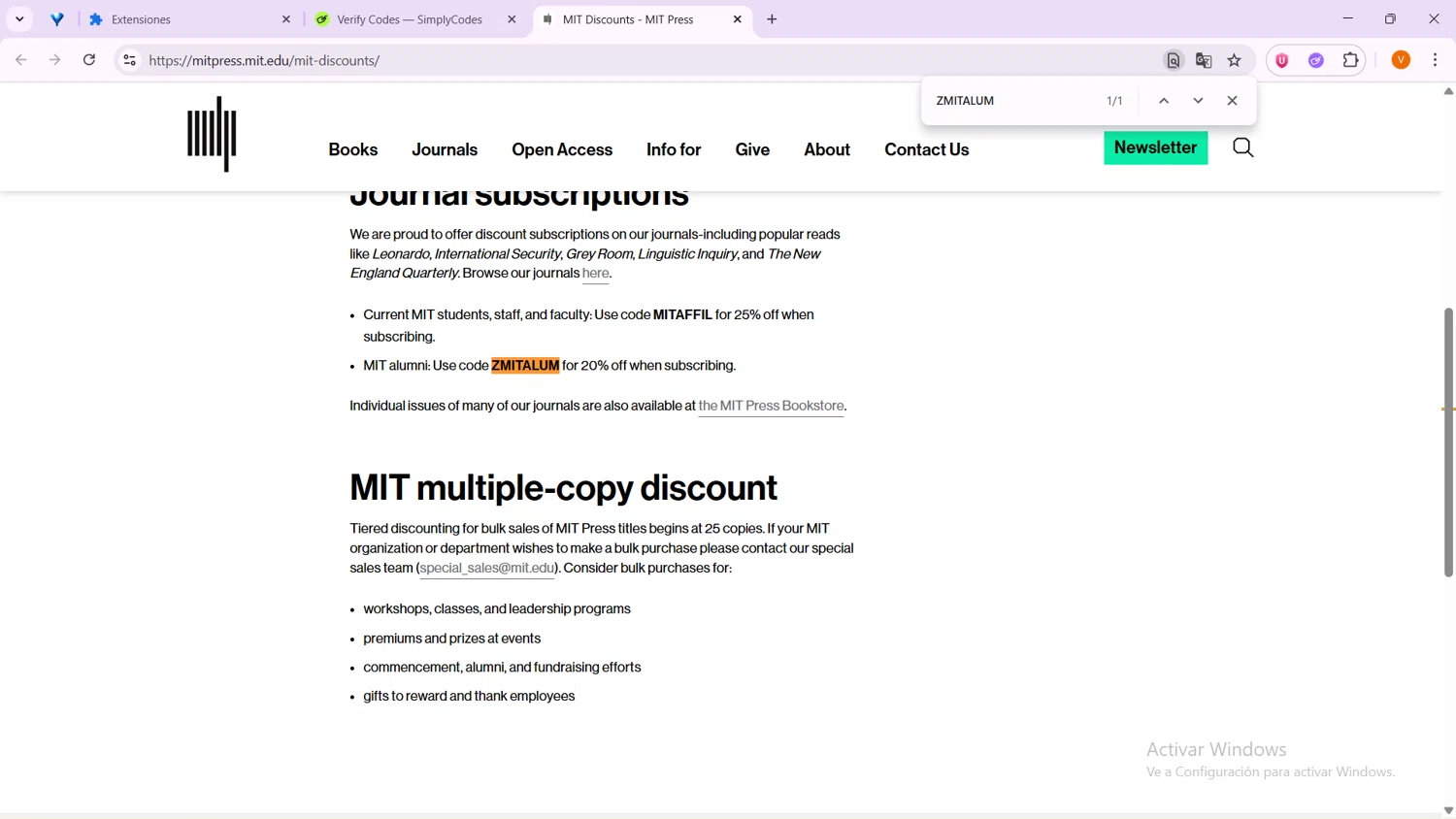 MIT Open Learning checkout page showing MIT Open Learning promo code box | Screenshot taken by SimplyCodes community member on Sep 23, 2025