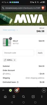 ADKLL coupon verification screenshot
