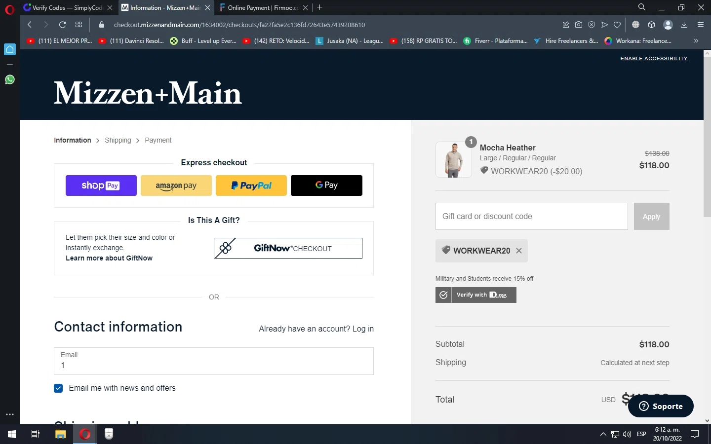 how to use Mizzen and Main coupons